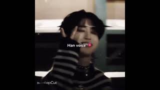 his voice is really so unique 🙂↕️🤩#han#straykids edit# BTS x BLACK Pink x ENHYPEN studio