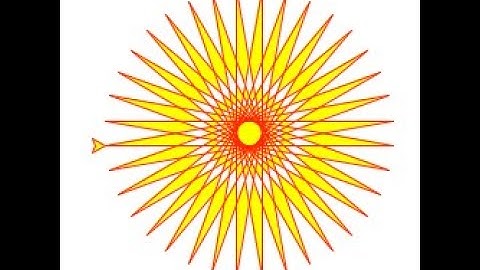 Python Turtle Art #2 : Sun Part 2