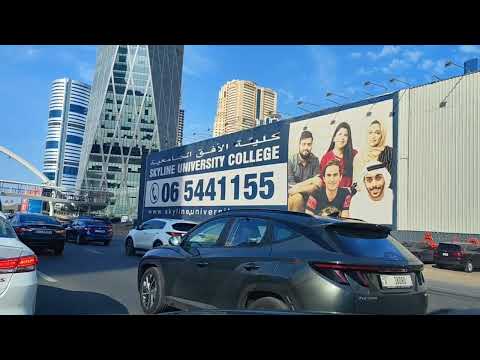 Sharjah Rush Hour Traffic On Al Ittihad Road Sharjah To Dubai Feb 19 2025