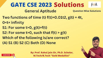 GATE CS 2023 Solutions | General Aptitude | Detailed Explanation With Complete Concepts