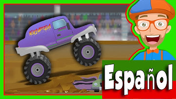 Camiones Monstruo para Niños con Blippi Español | Canción de los Camiones Montruo