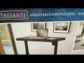 COSTCO! Tresanti Adjustable Height Desk (Black Glass)! 299!!! COSTCO! Tresanti Adjustable Height Desk (Black Glass)! 299!!!