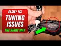 How to easily fix tuning issues music man majesty  floating bridge guitars