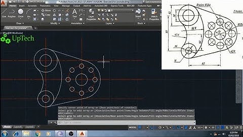 Auto CAD 2015 | 2D Sketch Practice Exercise | Example 1 (Part 1)