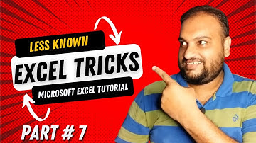 Microsoft Excel Tutorial | Amazing (Less Known) Microsoft Excel Tricks You Should Know