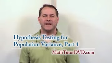 Lesson 17 - Hypothesis Testing For Population Variance, Part 4