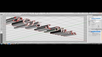 3D text in 3D space in photoshop CS5.1 extended