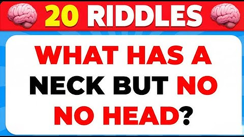 Only a Genius Can Solve These Riddles 🧠 20 Tricky Riddles That
