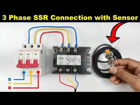 3 Phase SSR Connection with Sensor | What Is Solid State Relay In Hindi