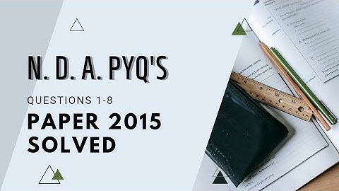 NDA mathematics paper 2015 solved. Part 1