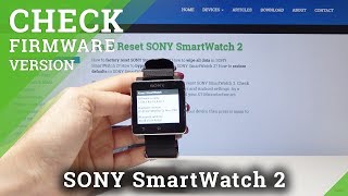How to Check Software & Hardware Version in SONY SmartWatch2 - SONY Firmware Info screenshot 2