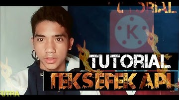 teks efek api Kinemaster