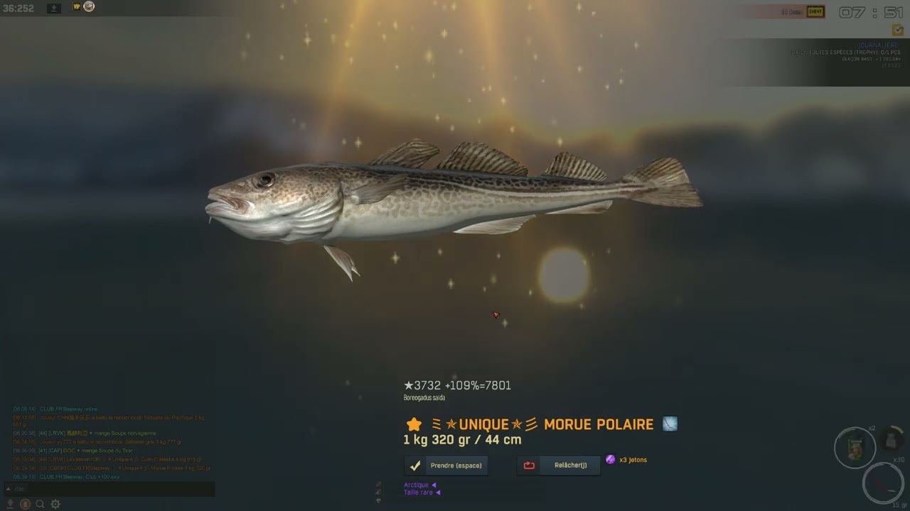 Fisher Online - Rescue of Chelyuskin - Trophée Morue Polaire (Saika)