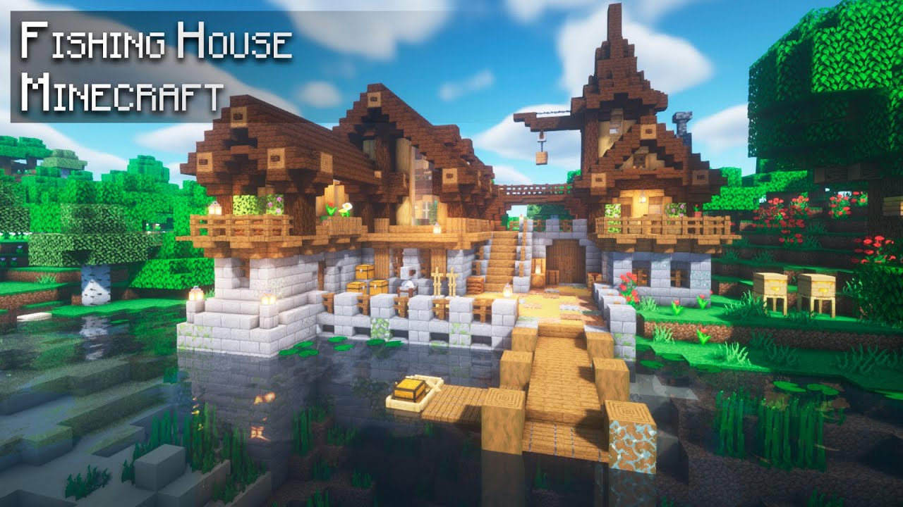 Minecraft: How to build a Fishing House | Tutorial - YouTube