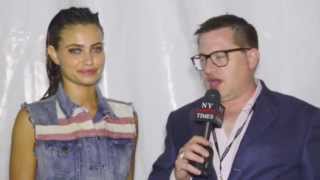 Minimale Animale model Yara interviewed at Mercedes-Benz Fashion Week Swim 2014