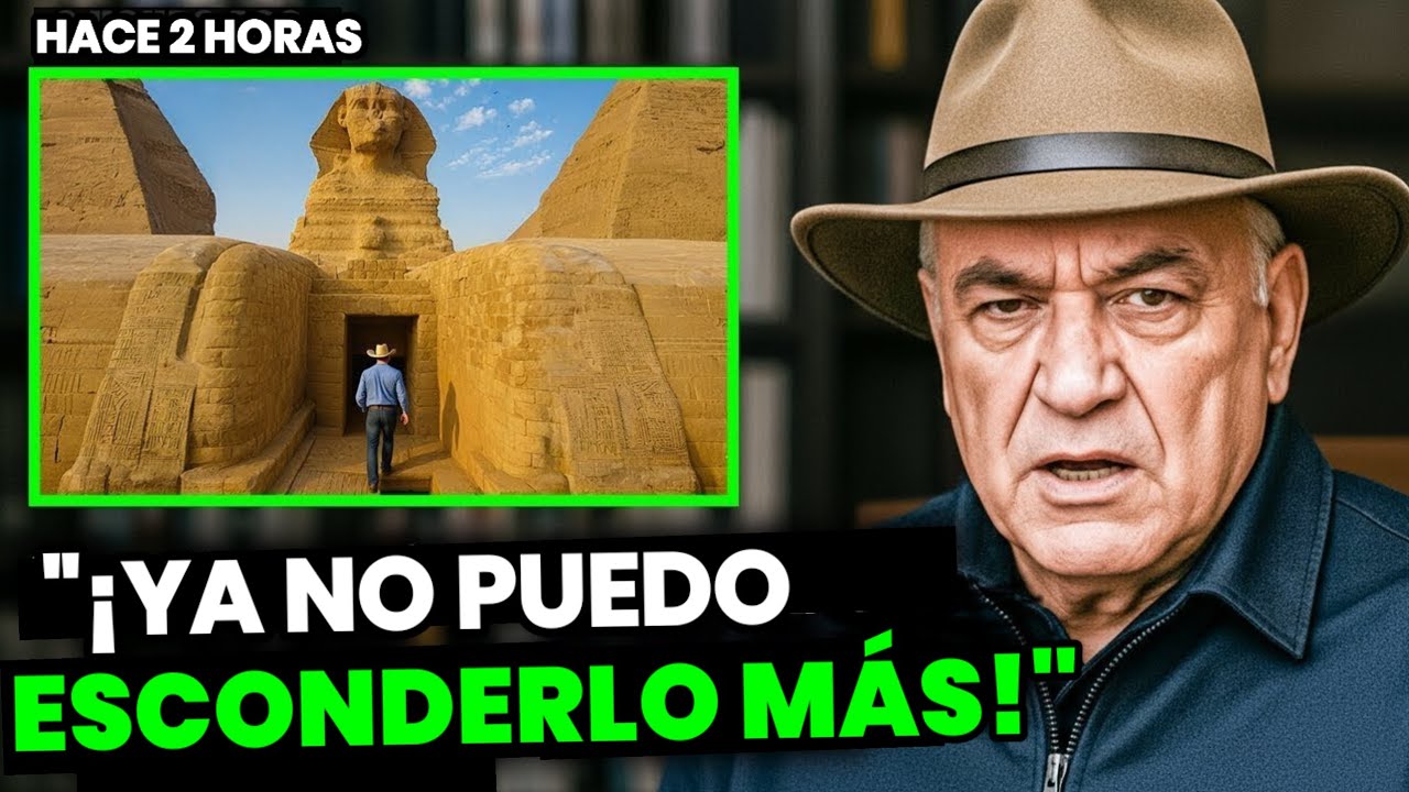 Antes de morir, necesito decir la verdad: Zahi Hawass revela lo que se esconde bajo la Esfinge.