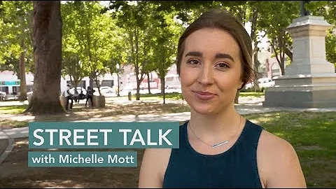 Street Talk with Michelle Mott in Cesar Chavez Park