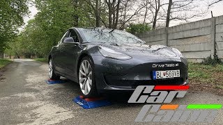 Tesla Model 3 Performance Dual Motor 4X4 Test On Rollers - Carcaine
