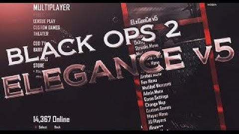 Black Ops 2 ELeGanCe v5 Beta 3 GSC Mod Menu + Download [RGH/JTAG]