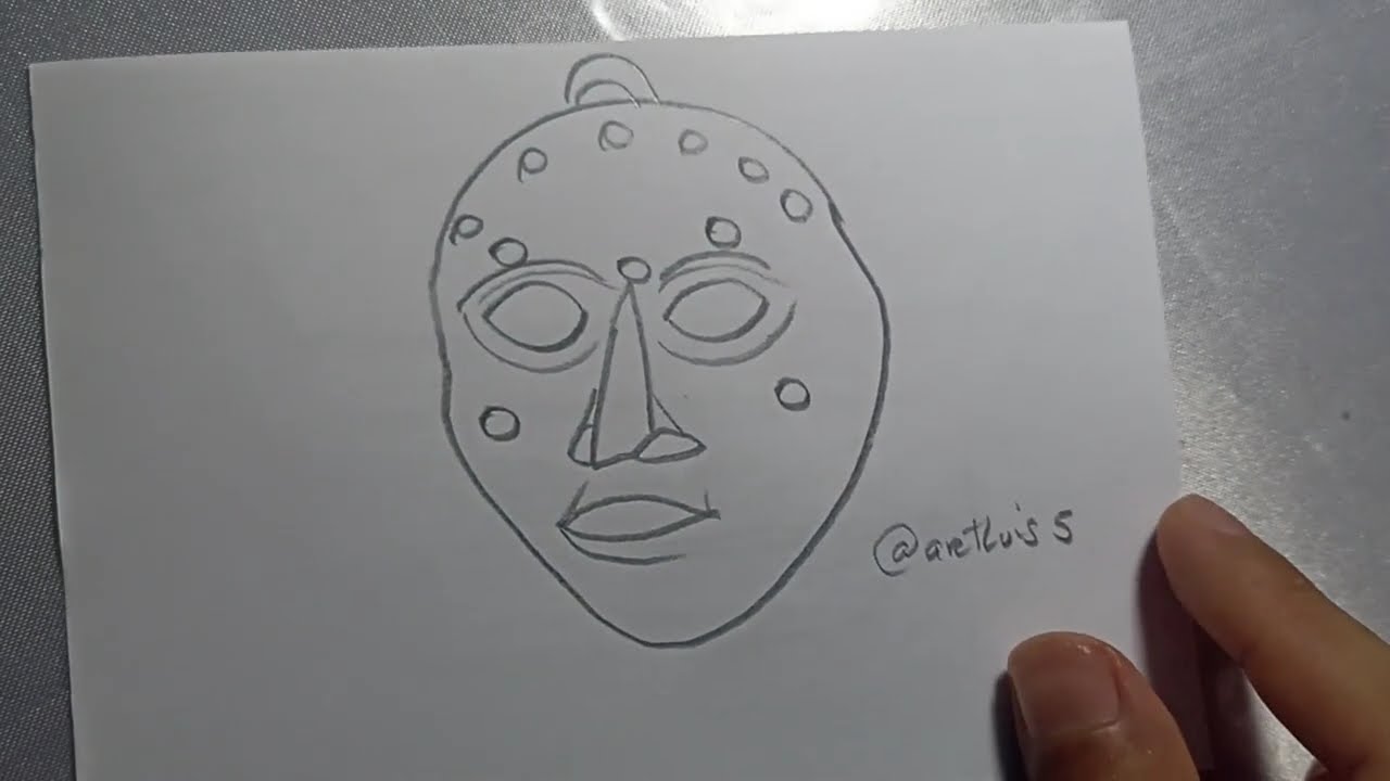Comment dessiner facilement un masque africain