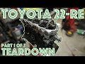 TOYOTA 22RE ENGINE REBUILD - Part 1/2 - Teardown and analysis of a poor running 22R Toyota legend!