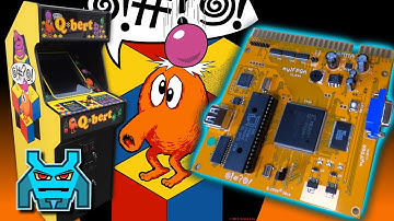 JROK Mylstar FPGA Q*Bert Arcade PCB