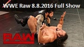 WWE RAW – WWE Monday Night RAW 8th August 2016 Full Show