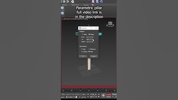 Parametric pillar in 3ds max | Snapshot tool tutorial @zna_studio #shorts #viral #trending
