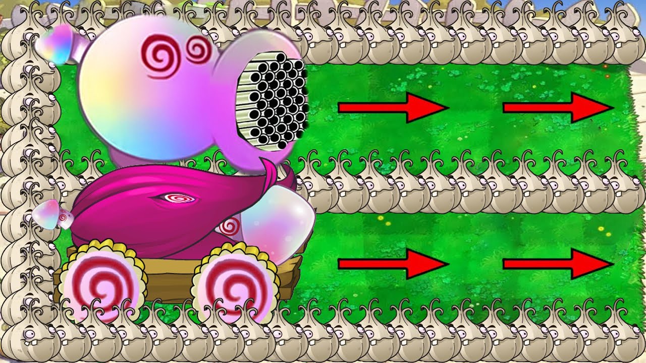 Hypno Peashooter X Hypno Cob Cannon X Galic vs Giga Zomboss vs ...