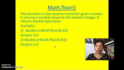 MATHEMATICAL LIBRARY METHODS (FUNCTIONS) IN JAVA (PART-2)