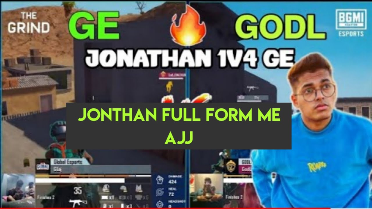 🇮🇳Bmoc jonathan vs Ge 😮 / jonathan 1 v3 Bmoc / godl vs Ge fight - YouTube