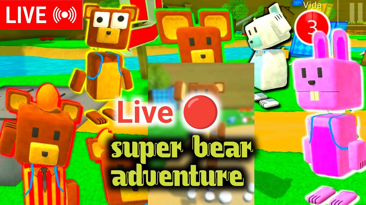 live 🔴 gaming super bear adventure online gameplay