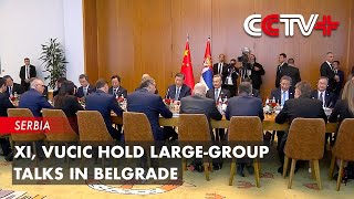 Xi, Vucic Hold Large-group Talks in Belgrade