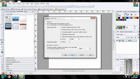 Serif Webplus x6 - Site Setup