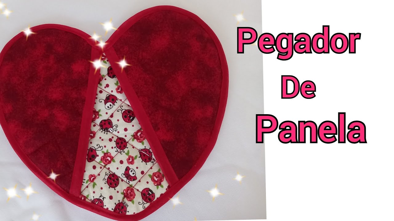 Pegador de panela de  coração