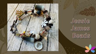 Chunky Boho 3 strand bracelet with Jesse James Magical Mystery Bead Box Modern Bohemian!