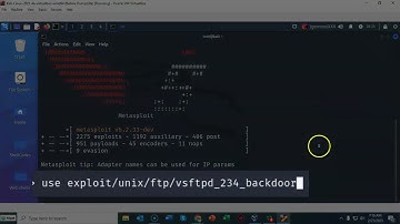 Exploiting VSFTPD v2.3.4 Using Metasploit