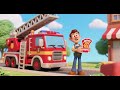 🚒👶 Johny Johny Yes Papa with Fire Truck and Ladder | Nursery Rhymes &amp; Kids Songs 🔥🎶