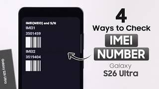 Samsung S26 Ultra: How to Check IMEI Number!
Samsung S26 Ultra: How to Check IMEI Number! Samsung S26 Ultra: How to Check IMEI Number!