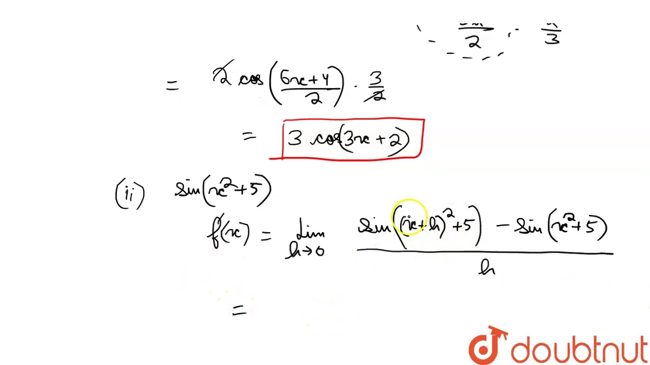 Find The Derivative Of The Following Functions Using First Principle Of find-the-derivative-of-the-following-functions-using-first-principle-of