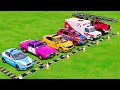 POLICE COLORFULL - TRANSPORTING POLICE CARS, AMBULANCE VEHICLES, FIRE TRUCK WITH TRUCK - FS22 #627