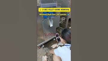 Customers inspect goods through video - fish fillet Machine