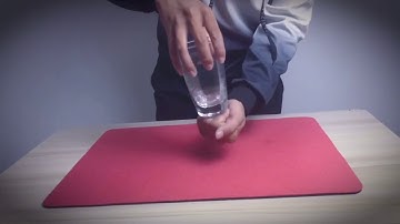 硬币竟然能够瞬间穿越玻璃杯演示视频