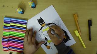 Batman coloring pages | How to color Batman