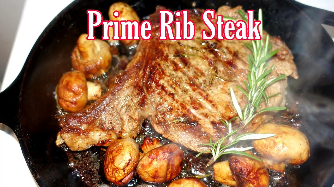 Ribeye Steaks in a Cast Iron Skillet - The Salted Potato from Renée Robinson