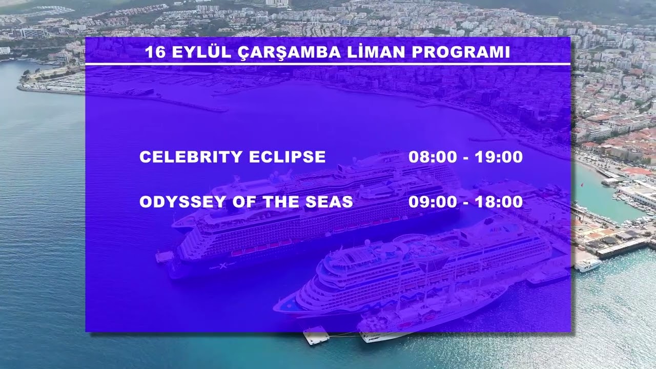 16 EYLÜL 2026 - LİMAN PROGRAMI VE HAVA DURUMU