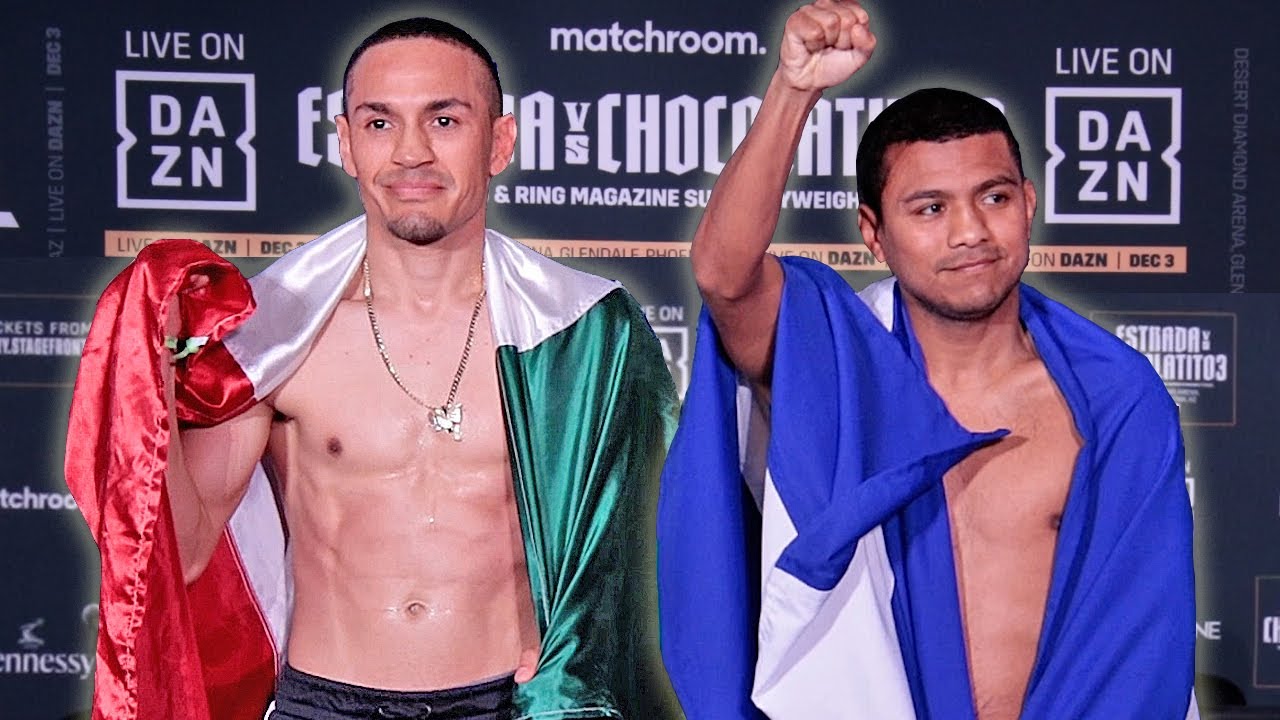 CHOCOLATITO GONZALEZ VS GALLO ESTRADA 3 • FULL WEIGH IN & FACE OFF