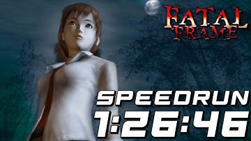 FATAL FRAME FIRST SPEEDRUN - 01:26.46