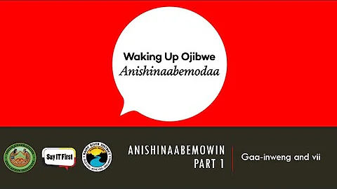 Anishinaabemowin Part 1: Gaa inweng & vii