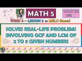Math Quiz on GCF and LCM